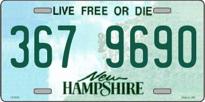 NH license plate 3679690