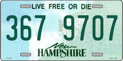 NH license plate 3679707