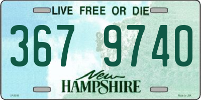 NH license plate 3679740