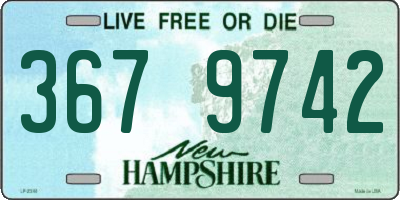 NH license plate 3679742