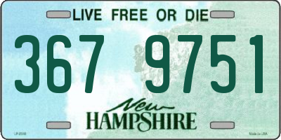 NH license plate 3679751