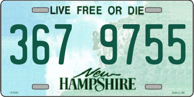 NH license plate 3679755