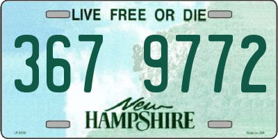 NH license plate 3679772