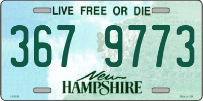 NH license plate 3679773