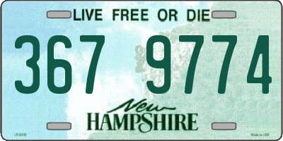 NH license plate 3679774