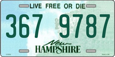 NH license plate 3679787