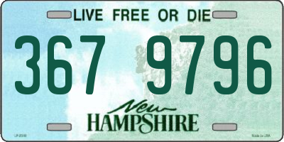 NH license plate 3679796
