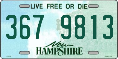 NH license plate 3679813