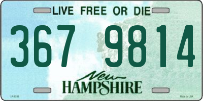 NH license plate 3679814