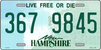 NH license plate 3679845