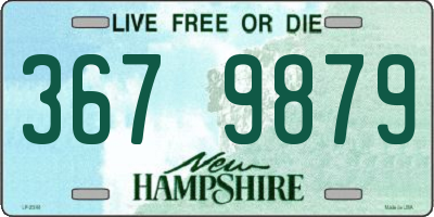 NH license plate 3679879