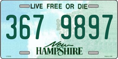 NH license plate 3679897