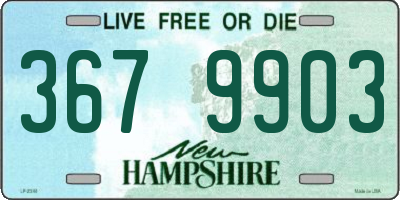 NH license plate 3679903