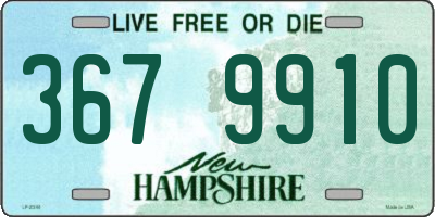 NH license plate 3679910