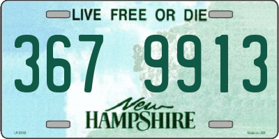 NH license plate 3679913