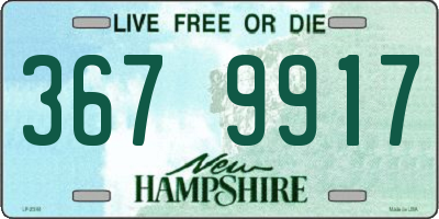 NH license plate 3679917