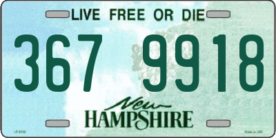 NH license plate 3679918