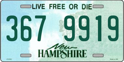 NH license plate 3679919