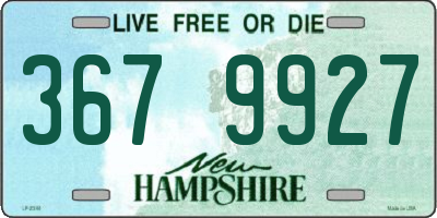 NH license plate 3679927