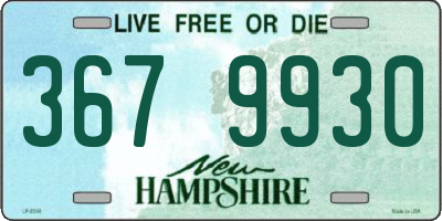 NH license plate 3679930
