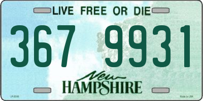 NH license plate 3679931