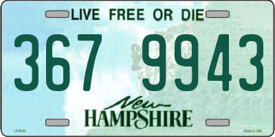 NH license plate 3679943