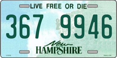 NH license plate 3679946