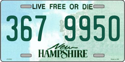 NH license plate 3679950