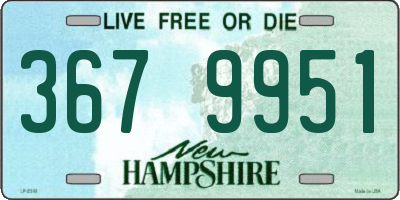 NH license plate 3679951