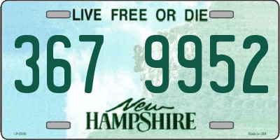 NH license plate 3679952