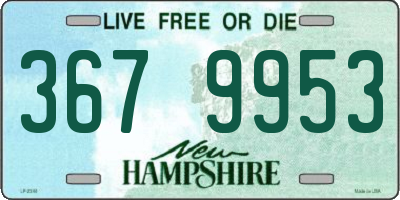 NH license plate 3679953