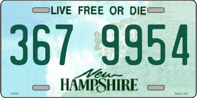 NH license plate 3679954