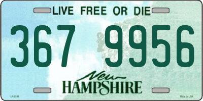 NH license plate 3679956