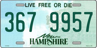 NH license plate 3679957