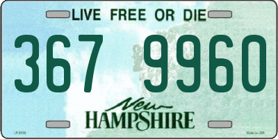 NH license plate 3679960