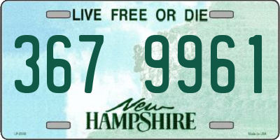 NH license plate 3679961
