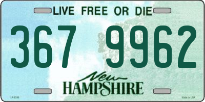 NH license plate 3679962