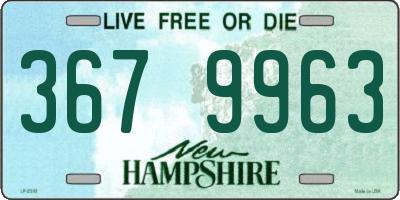 NH license plate 3679963