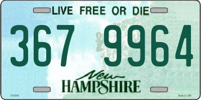 NH license plate 3679964