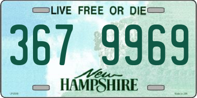 NH license plate 3679969