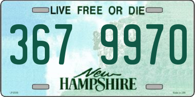 NH license plate 3679970