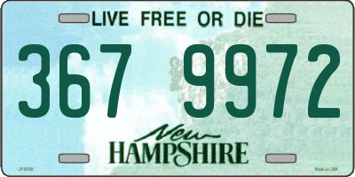 NH license plate 3679972