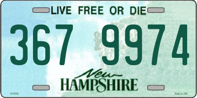 NH license plate 3679974