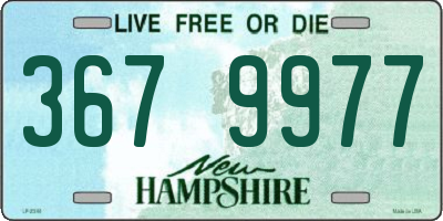 NH license plate 3679977