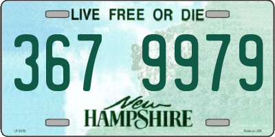 NH license plate 3679979