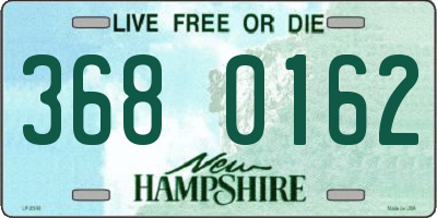 NH license plate 3680162