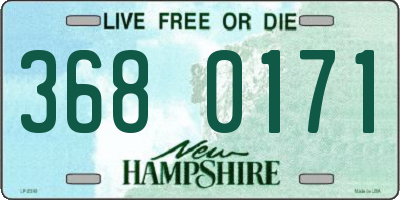 NH license plate 3680171