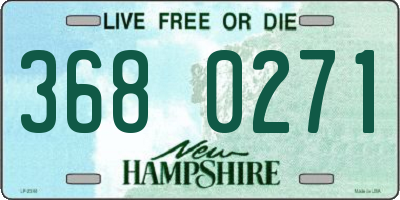 NH license plate 3680271