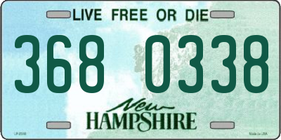 NH license plate 3680338