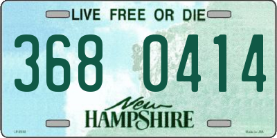 NH license plate 3680414